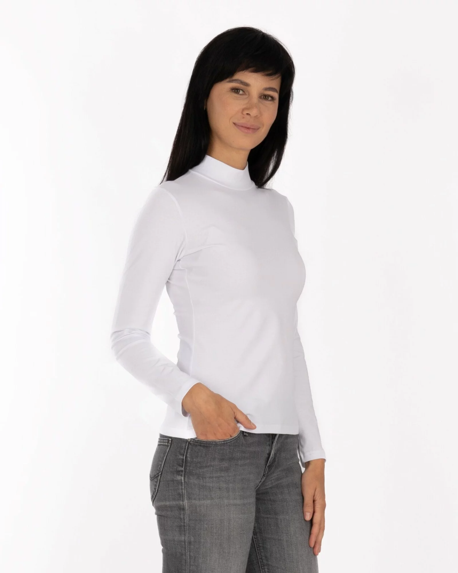 Bluza damă B.2005. tip maletă Alb