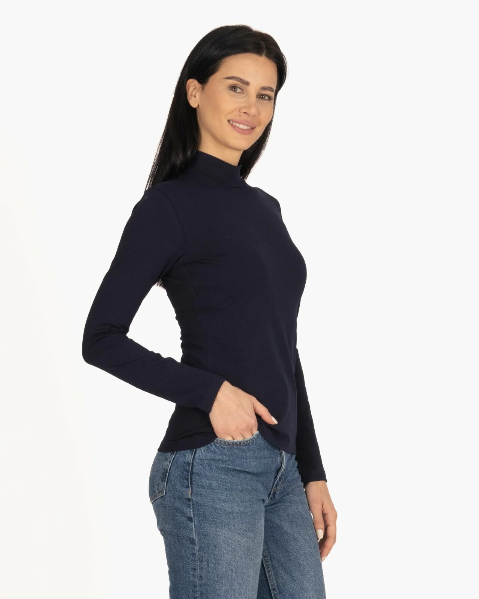 Bluza damă B.2005. tip maletă Bleumarin