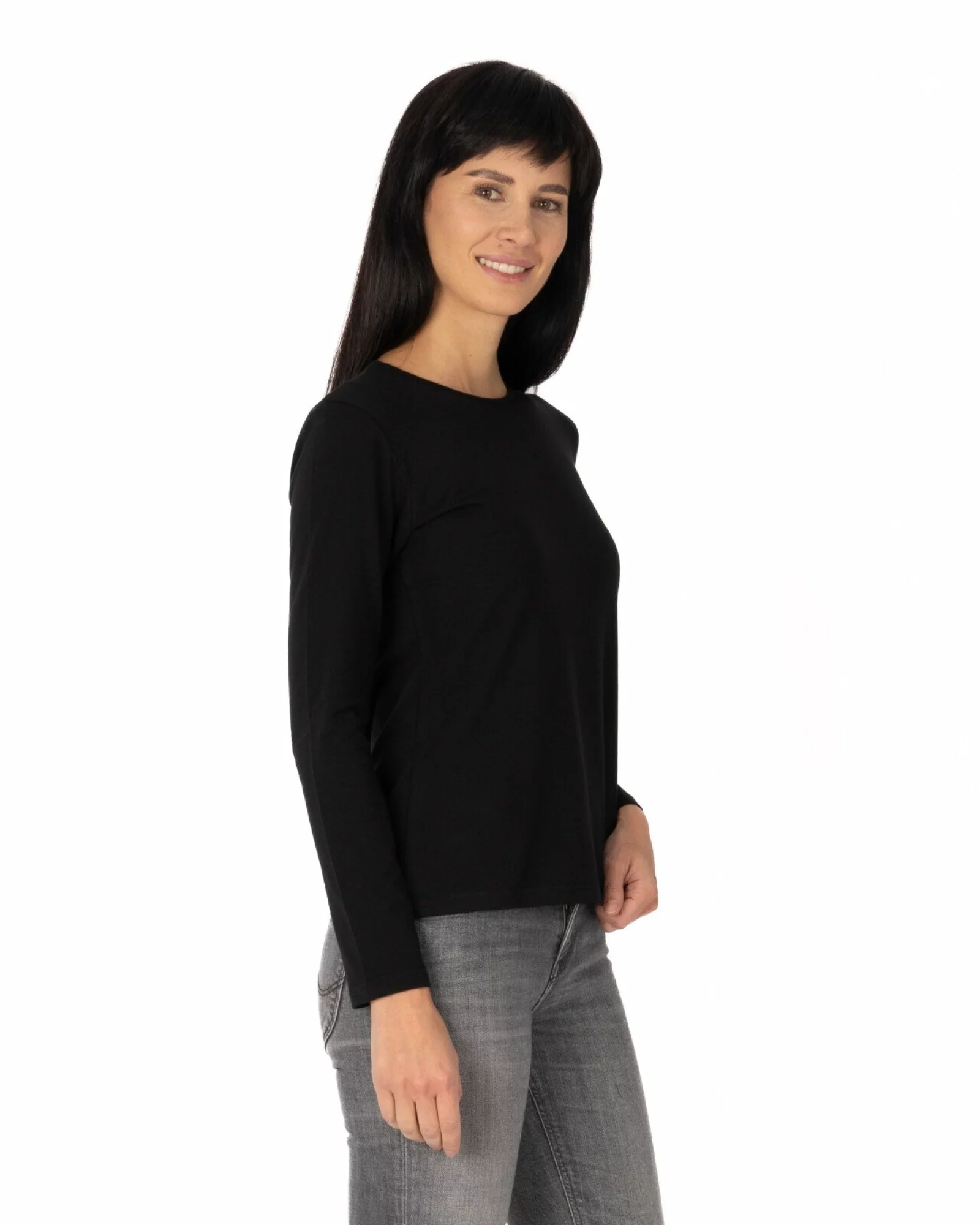 Bluză damă basic B.2401.Negru