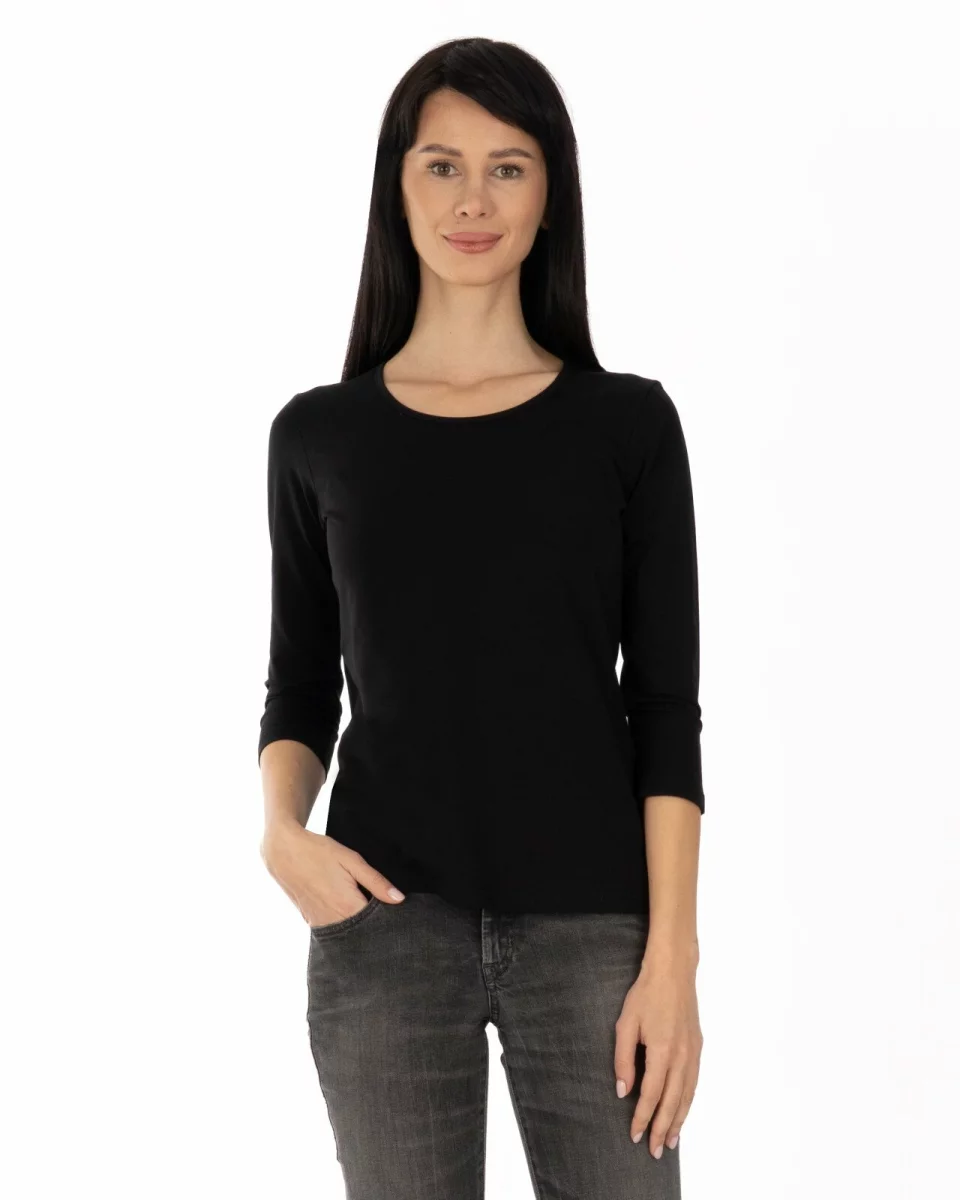 Bluză damă basic B.2400.Negru