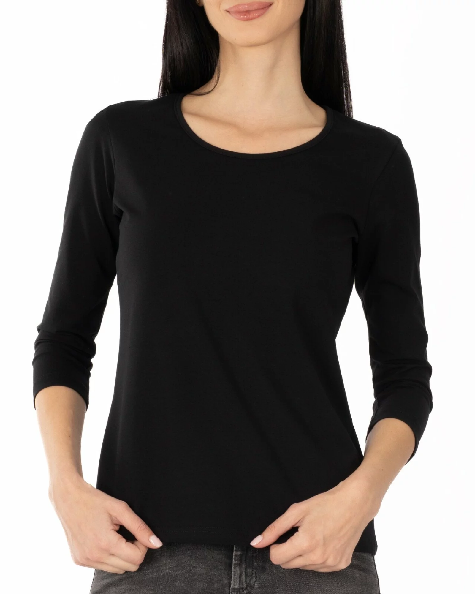 Bluză damă basic B.2400.Negru