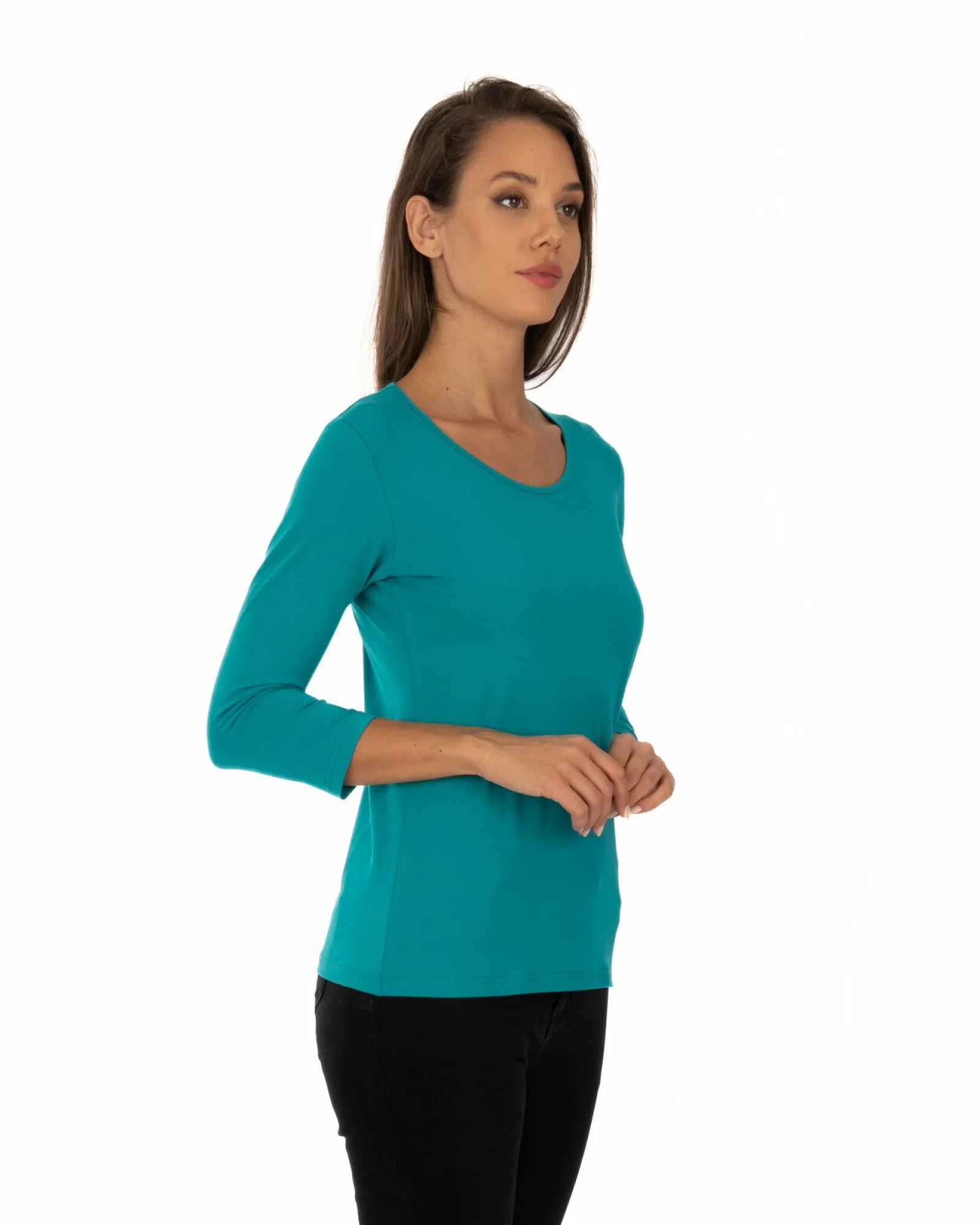 Bluză damă basic B.2400.Tropical