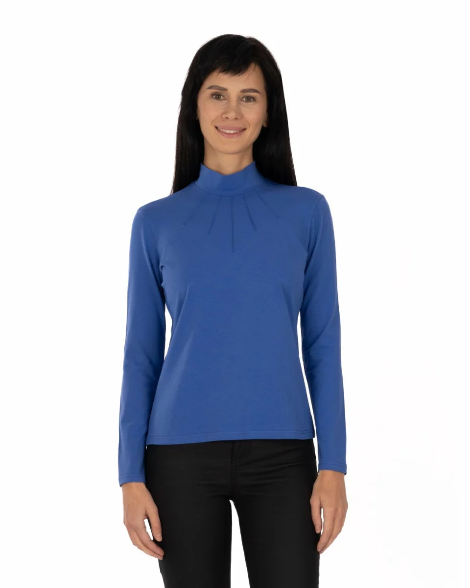 Bluză damă tip maletă B.2109.Albastru