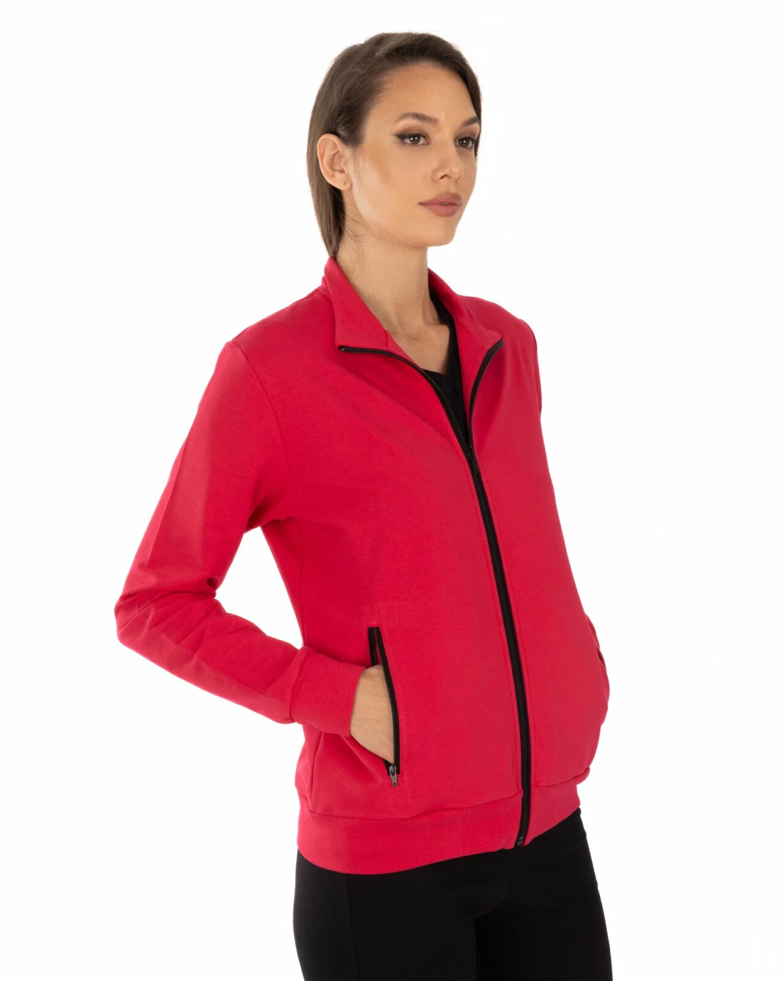 Jachetă Damă J.2075.Roșu