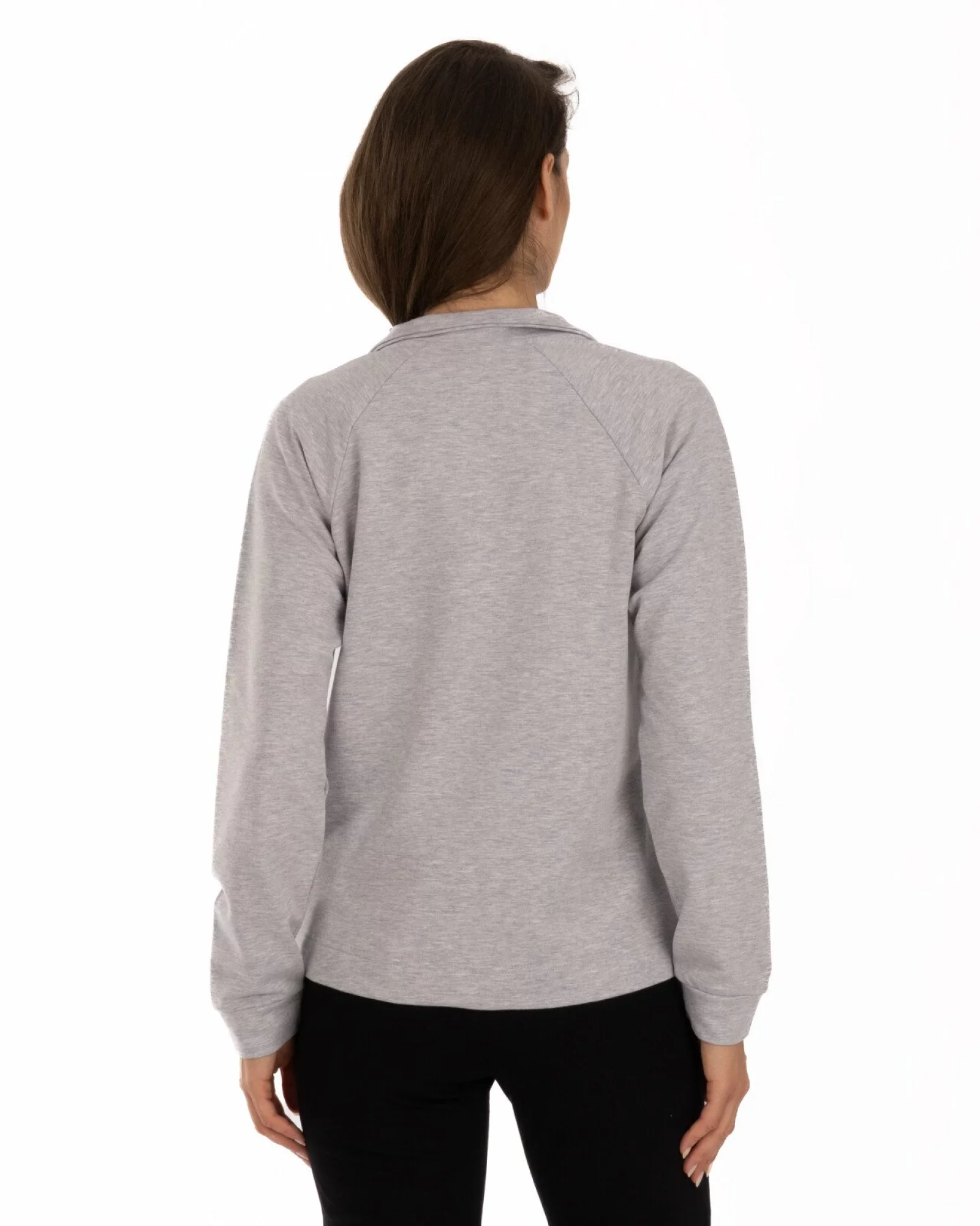 Jachetă Damă J.2079.Gri Melange Deschis