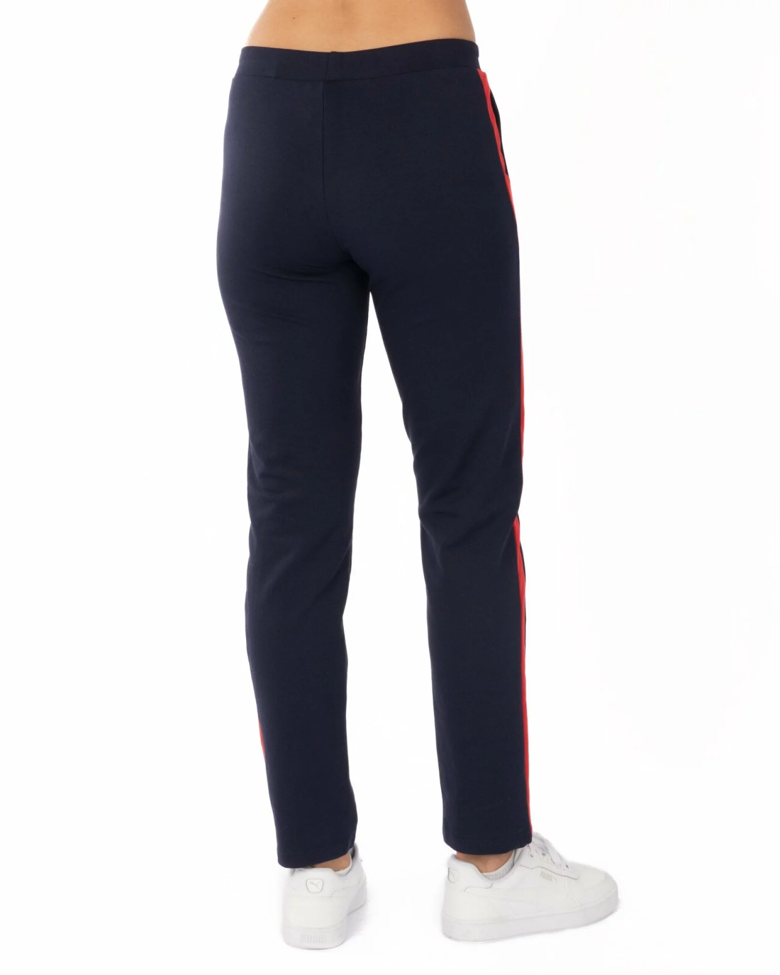 Pantalon Damă P.2269.Bleumarin-Roșu