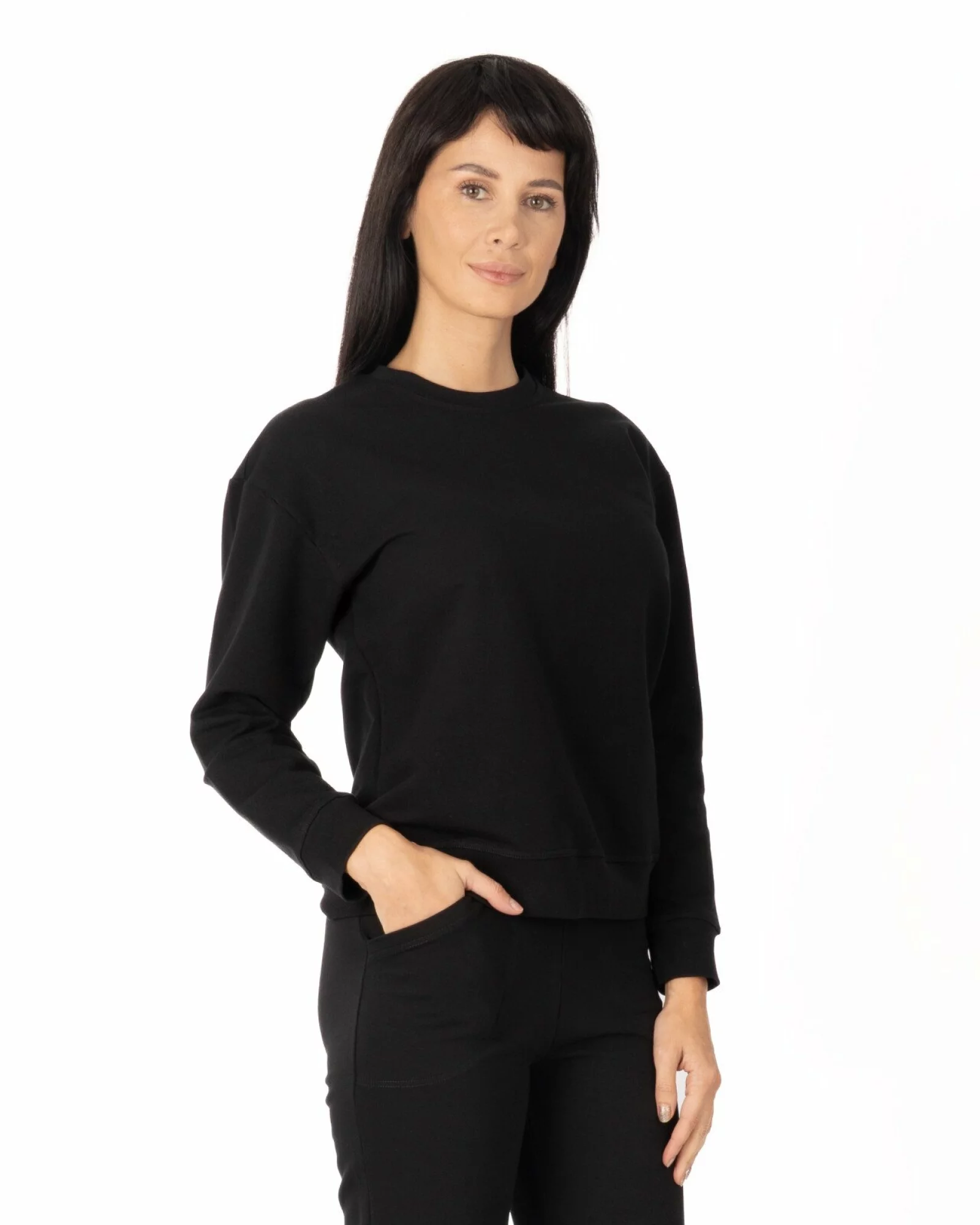 Flanelă Damă F.2010.Negru