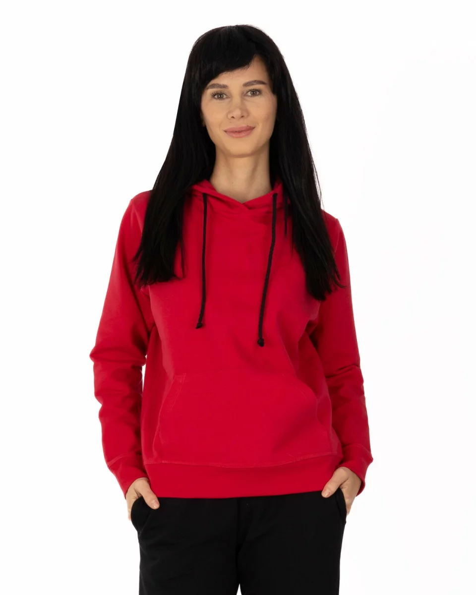 Hanorac Pufos Damă HG.2031.Roșu