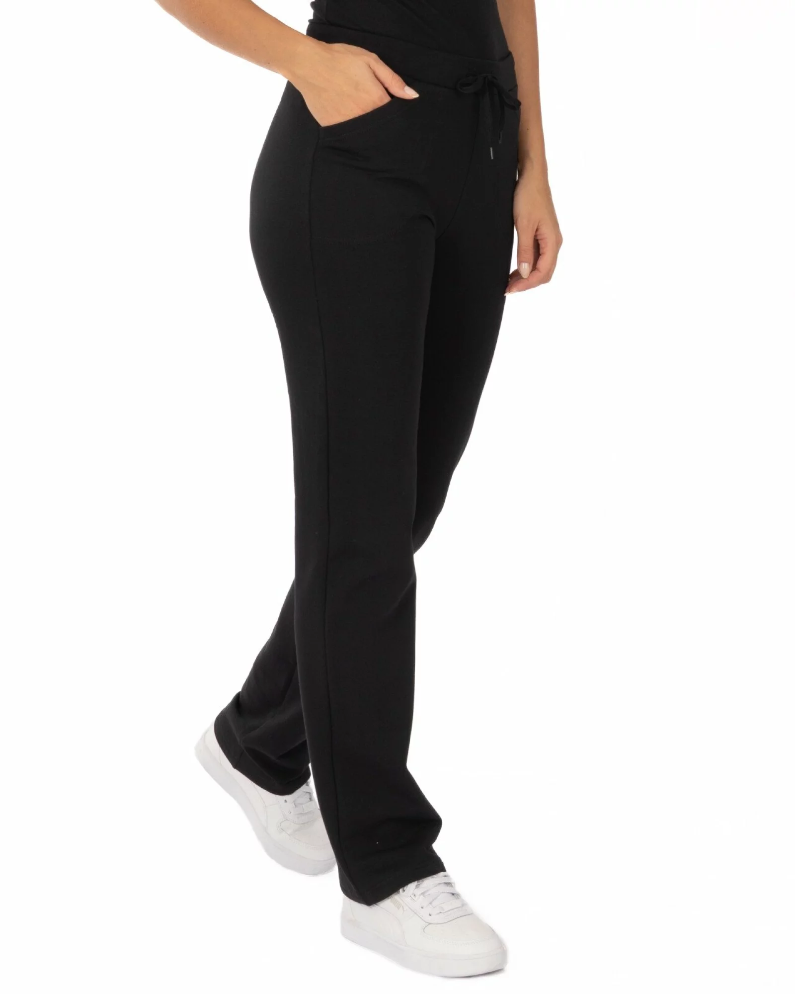 Pantalon Termo Clasic Pufos Damă P.2231.Negru