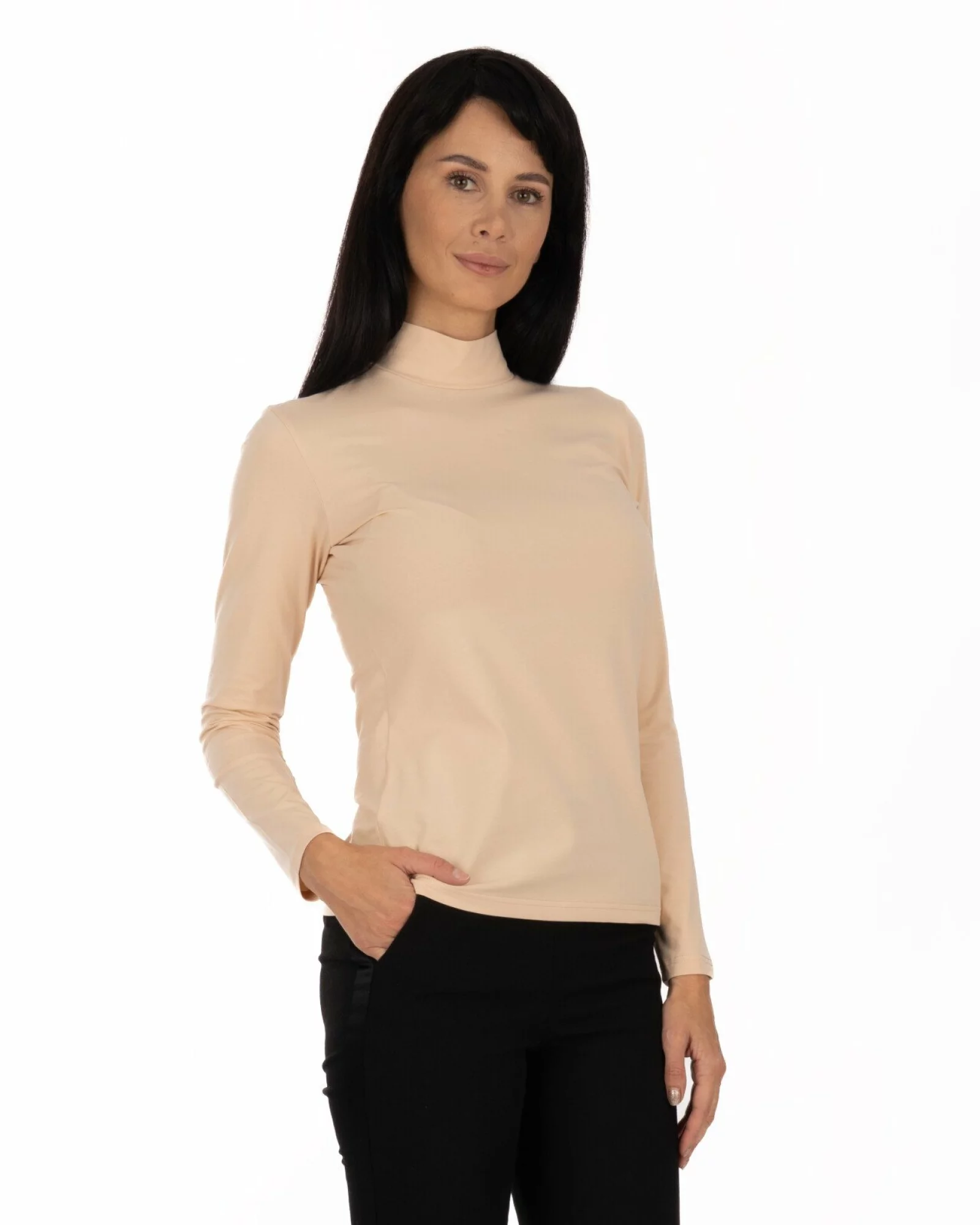 Bluză damă B.2005. tip maletă Crem