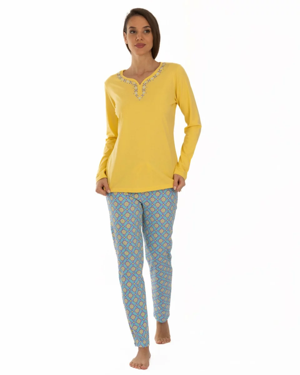 Pijama damă PIJ.2237.Galben