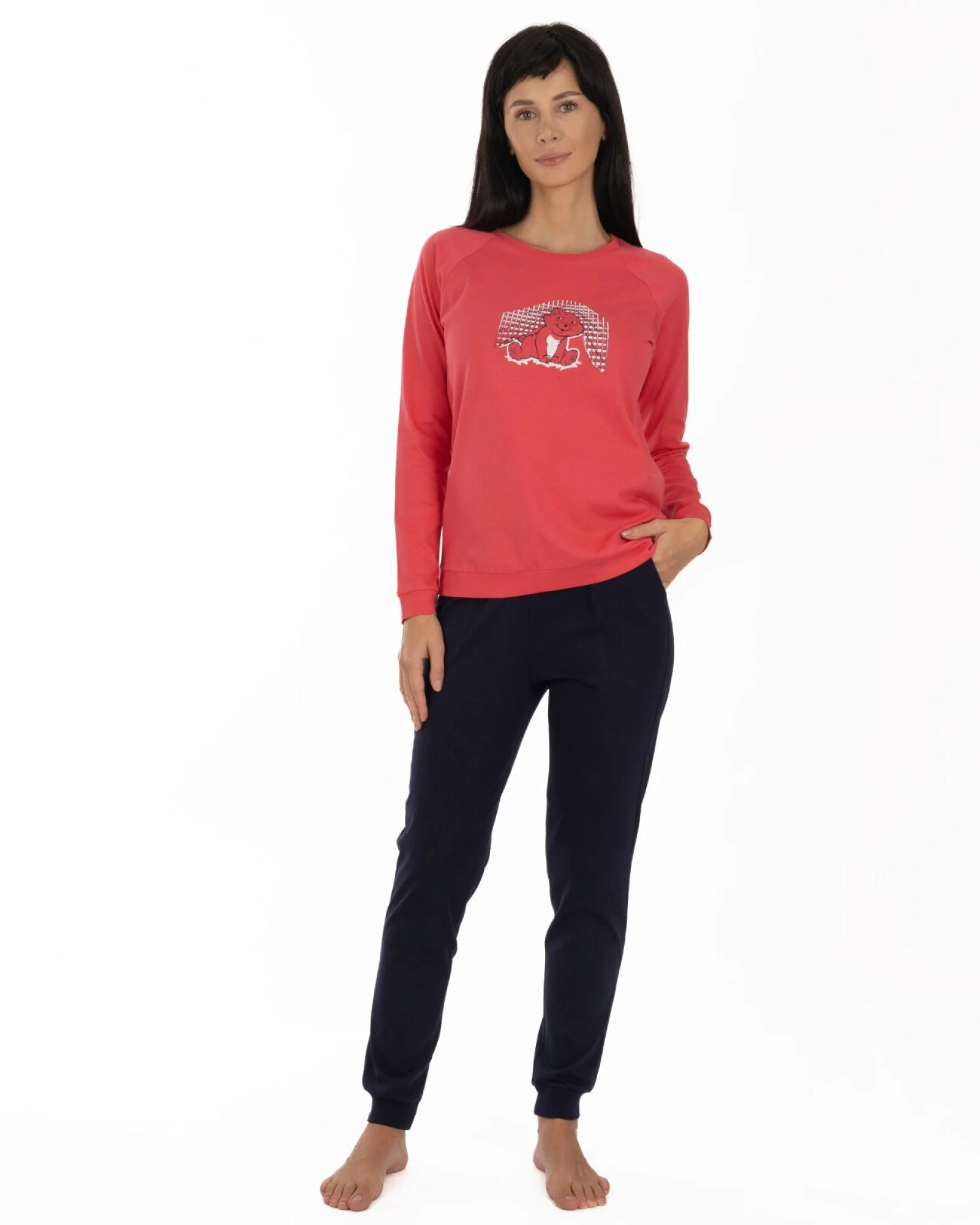 Pijama damă PIJ.2258.Roz-Coral