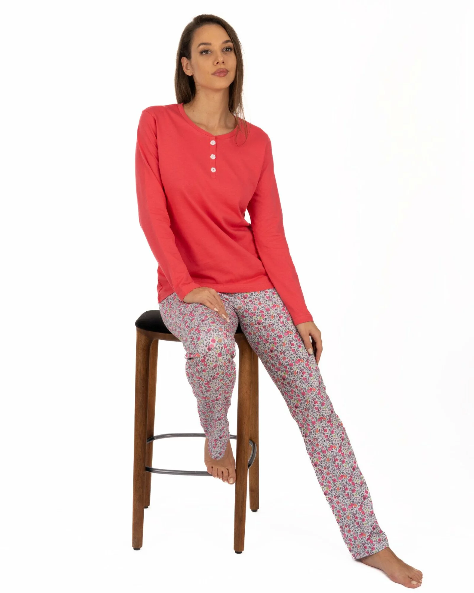 Pijama damă PIJ.2211.Roz-Coral