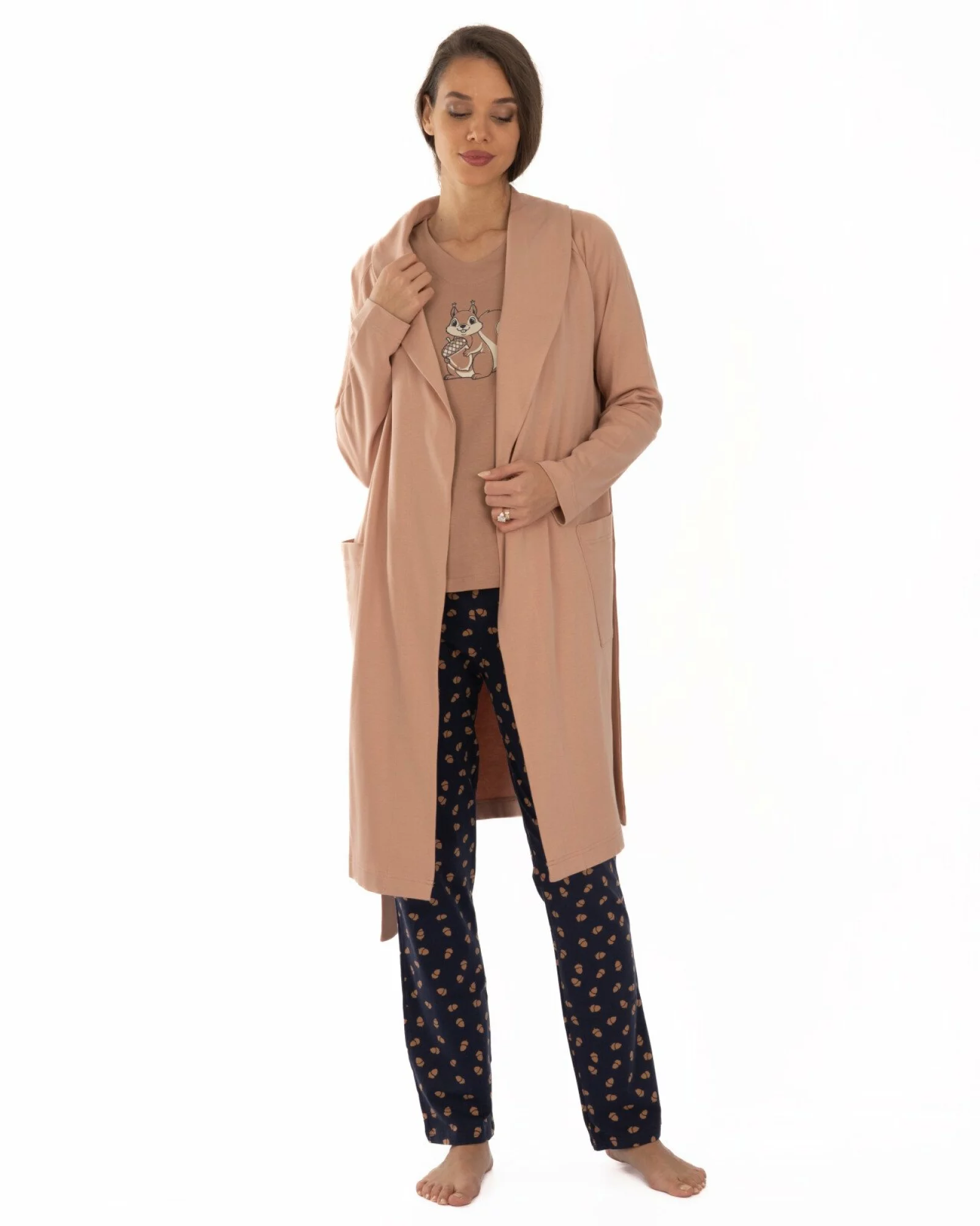 Pijama damă PIJ.2259.Alună