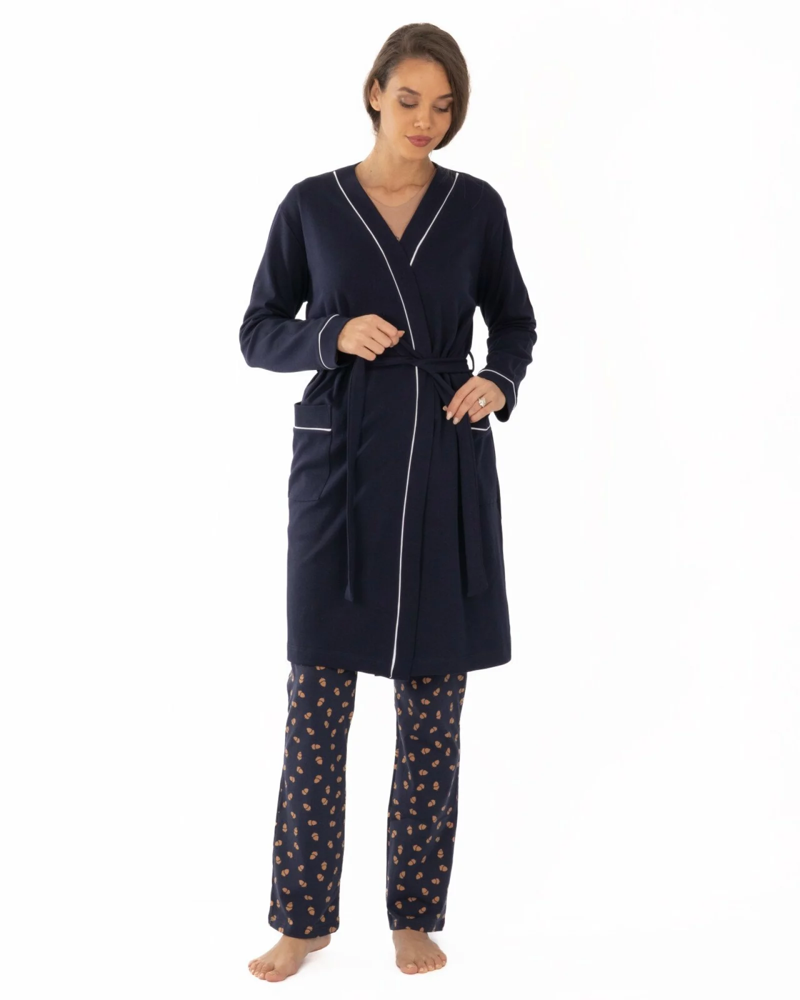 Pijama damă PIJ.2259.Alună