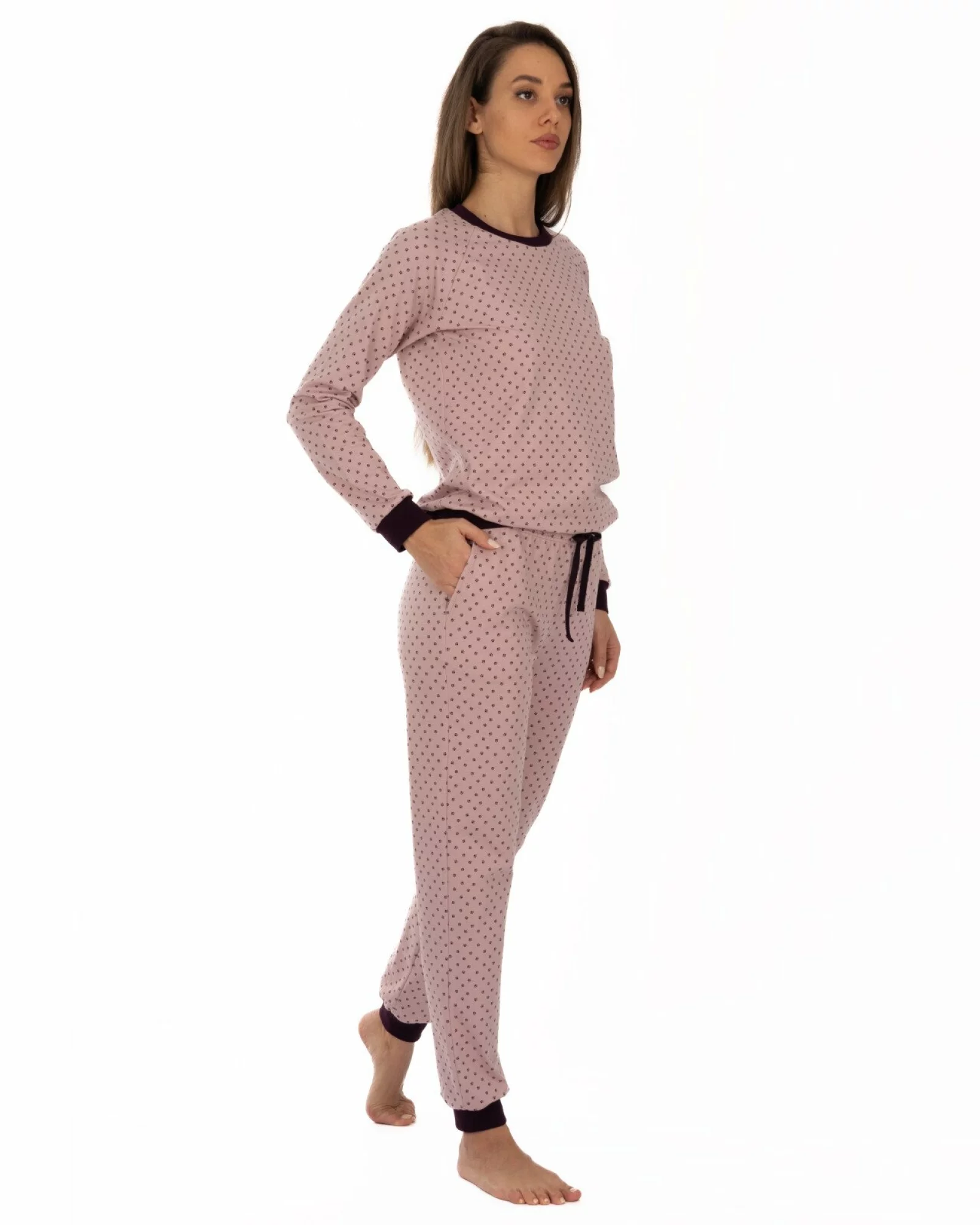 Pijama damă PIJ.2263.Roz Pudrat