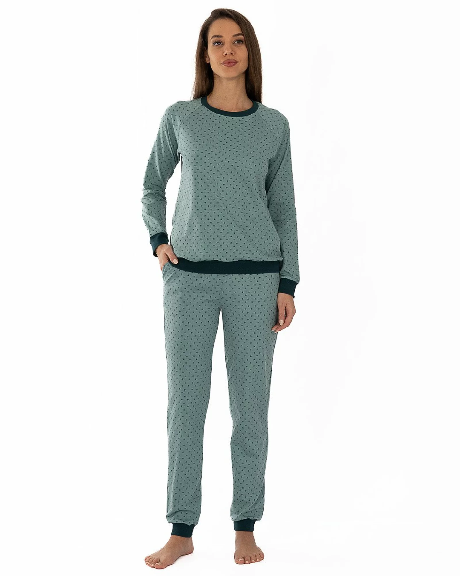 Pijama damă PIJ.2263.Verde Pudrat