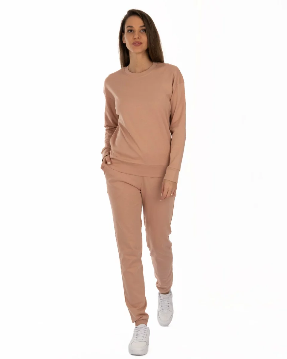 Set de casă bej din bumbac interlock