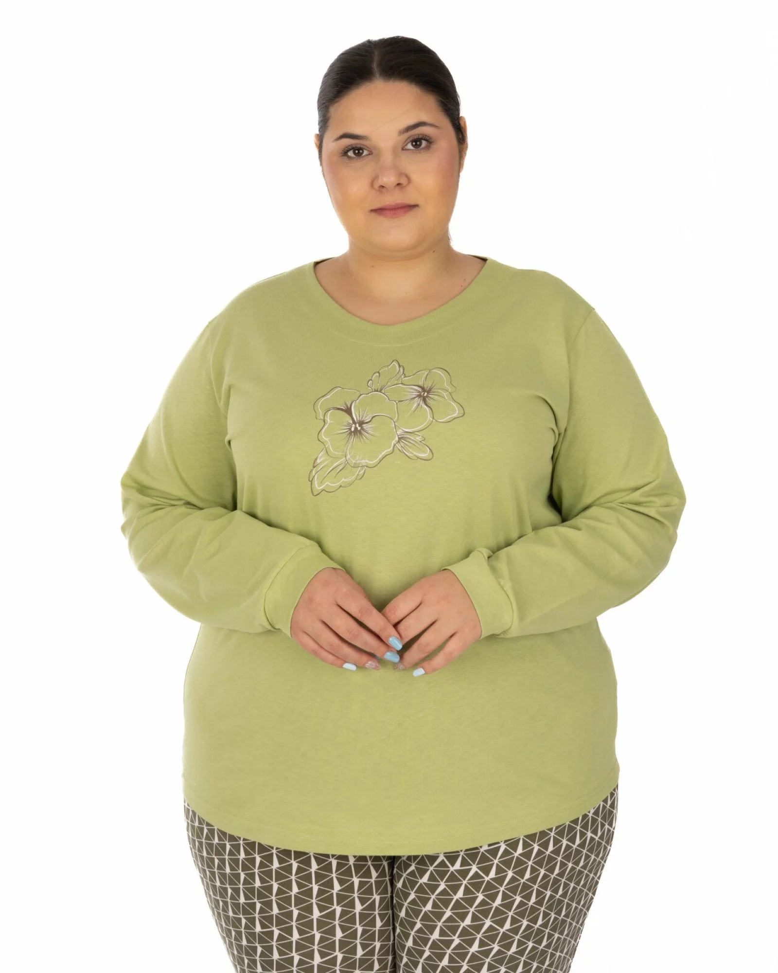 Pijama damă PIJ.2250.Kaky Deschis