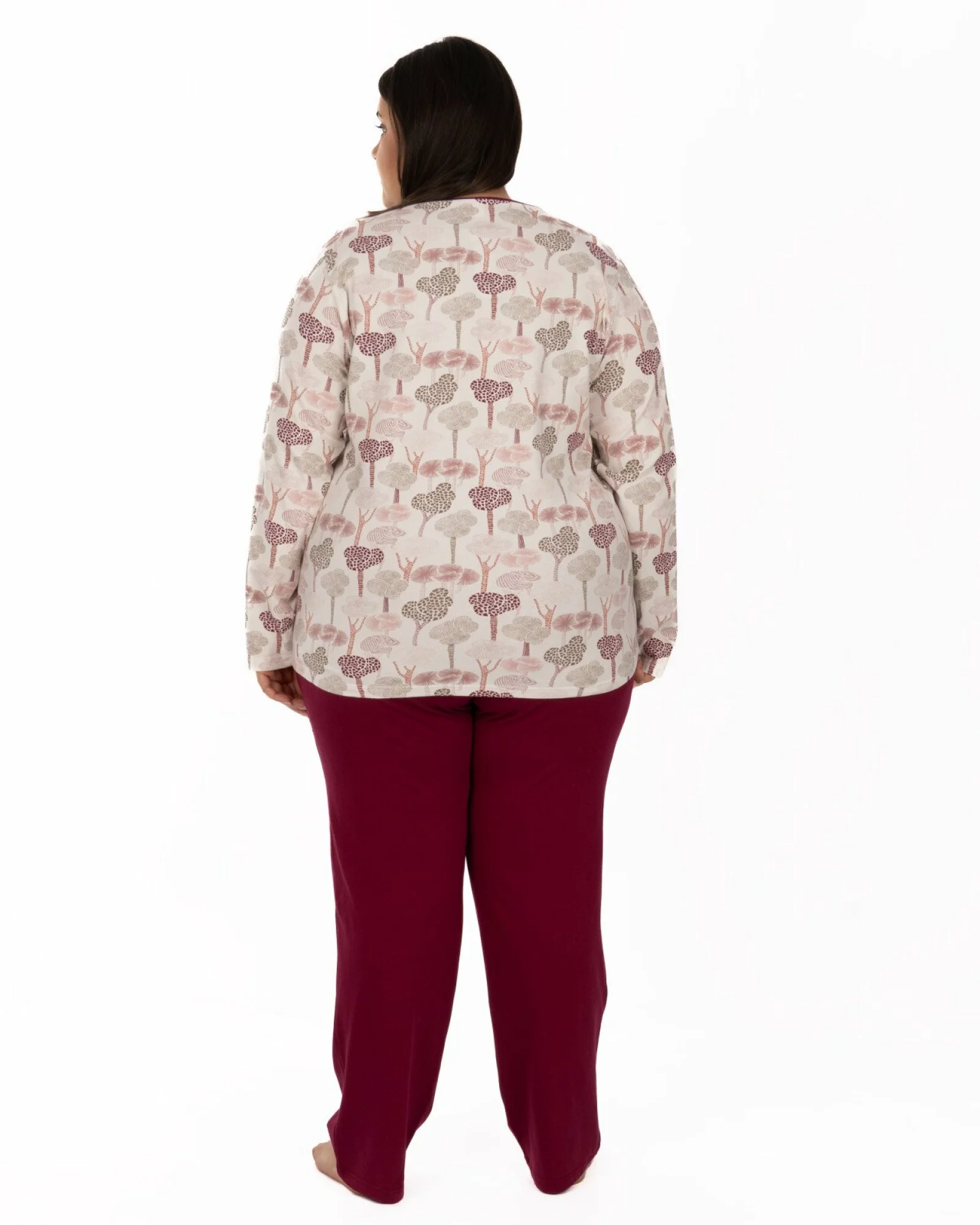 Pijama damă PIJ.2261.Bordo