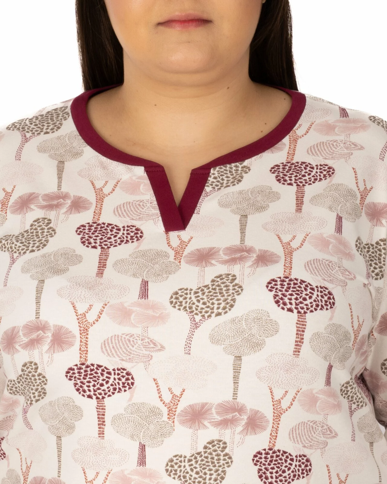 Pijama damă PIJ.2261.Bordo