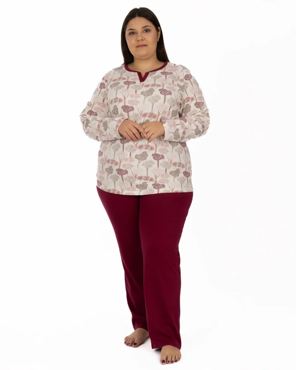 Pijama damă PIJ.2261.Bordo