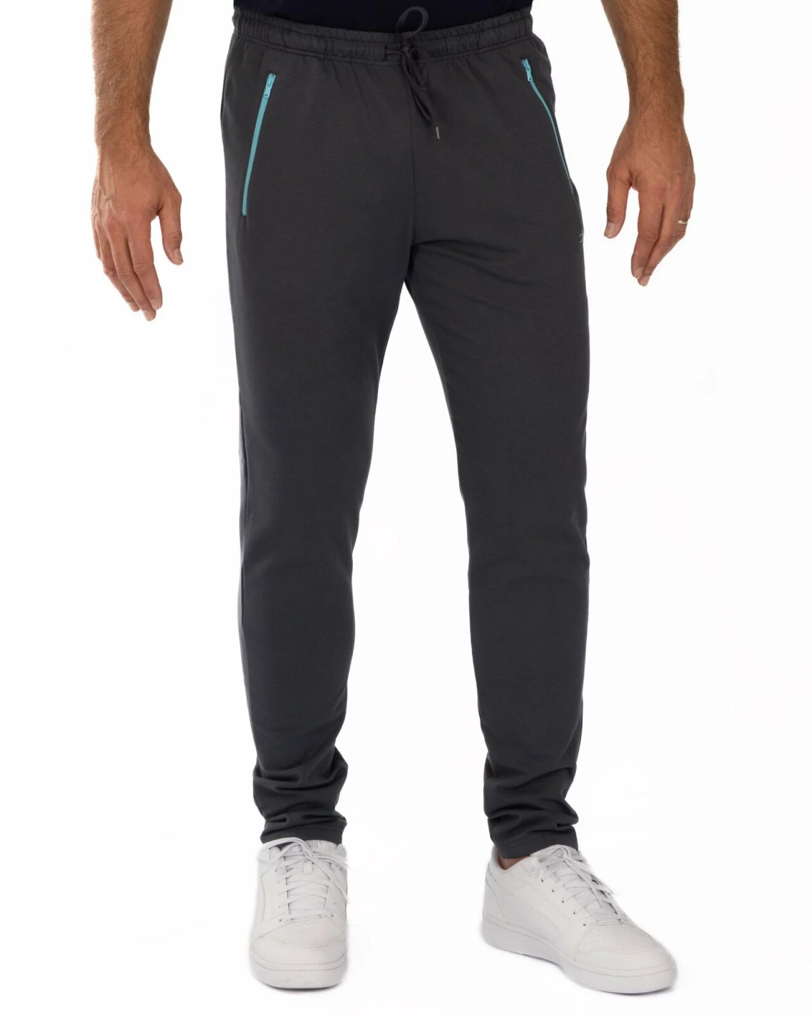 Pantalon Bărbați P.4104.Gri Închis-Turquise