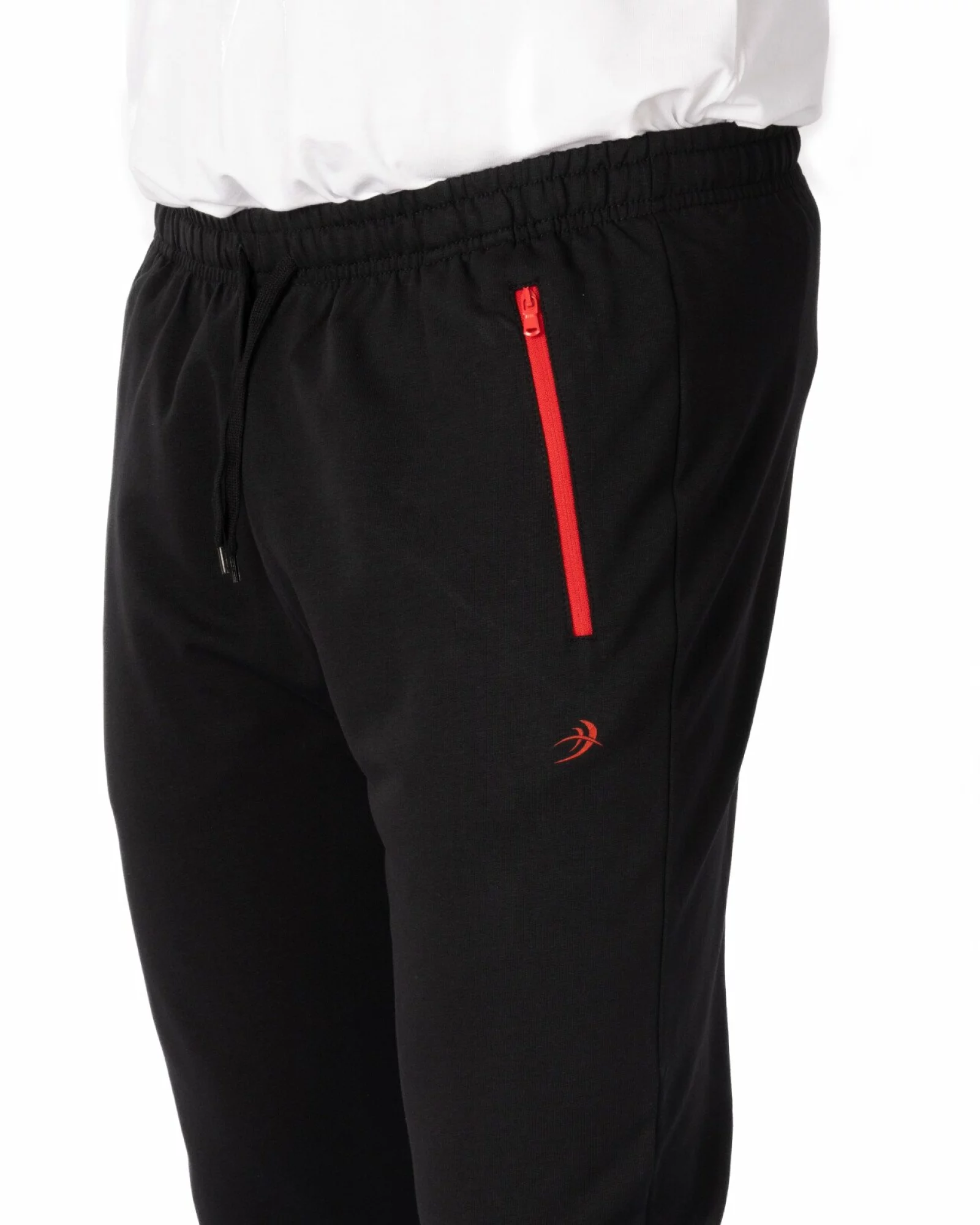 Pantalon Bărbați P.4104.Negru-Roșu