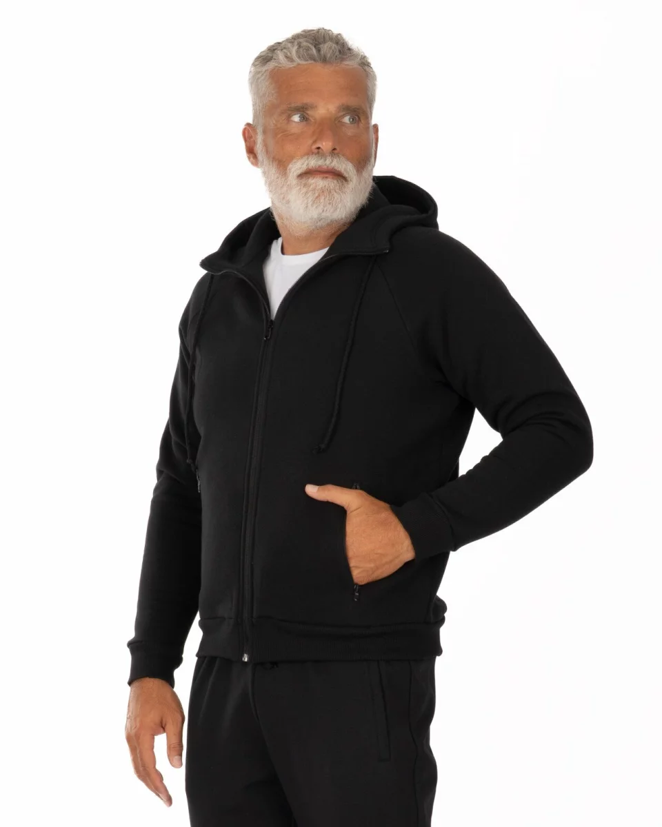 Jachetă Pufoasă Bărbați J.4031.Negru