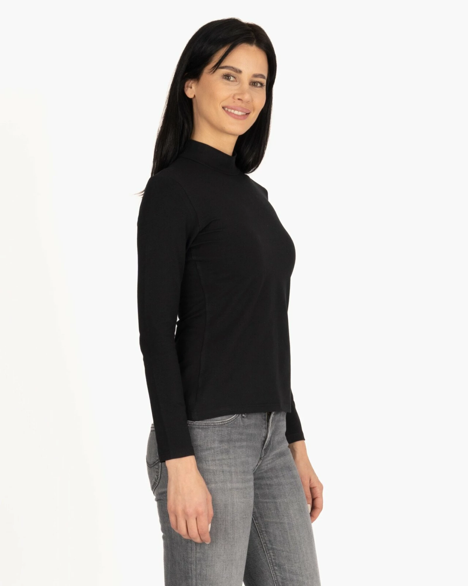 Bluza damă B.2005. tip maletă Negru