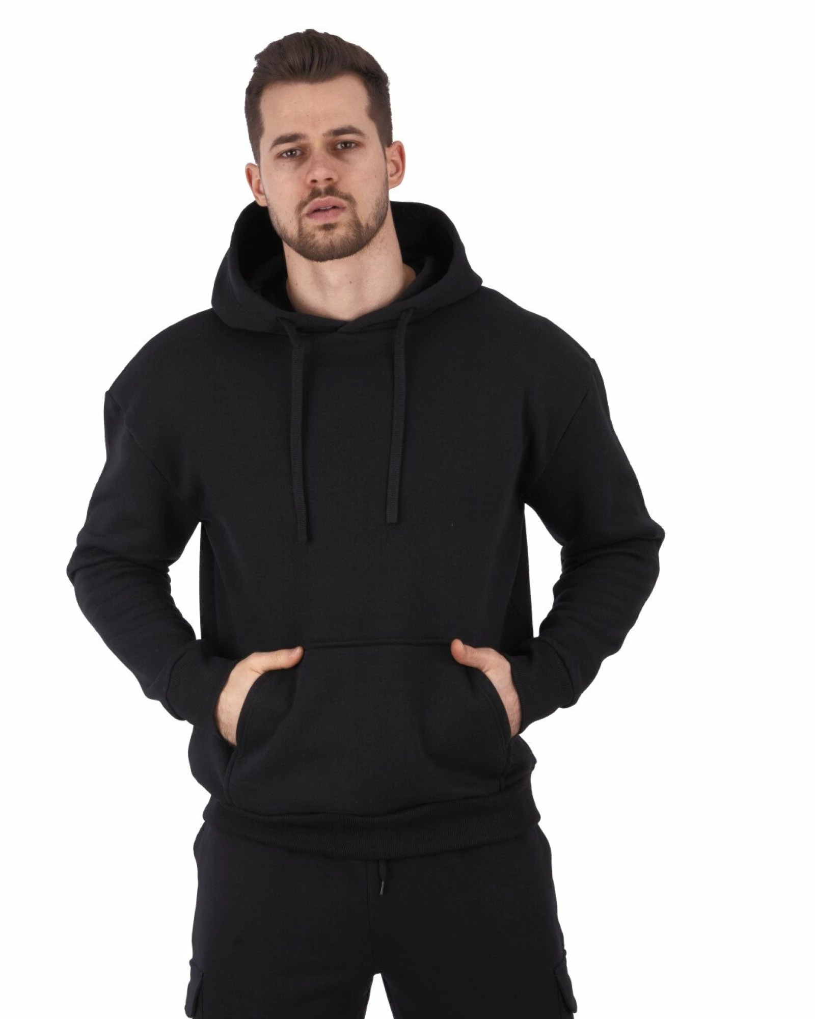 Flanelă Pufoasă Bărbați F.4010.Negru