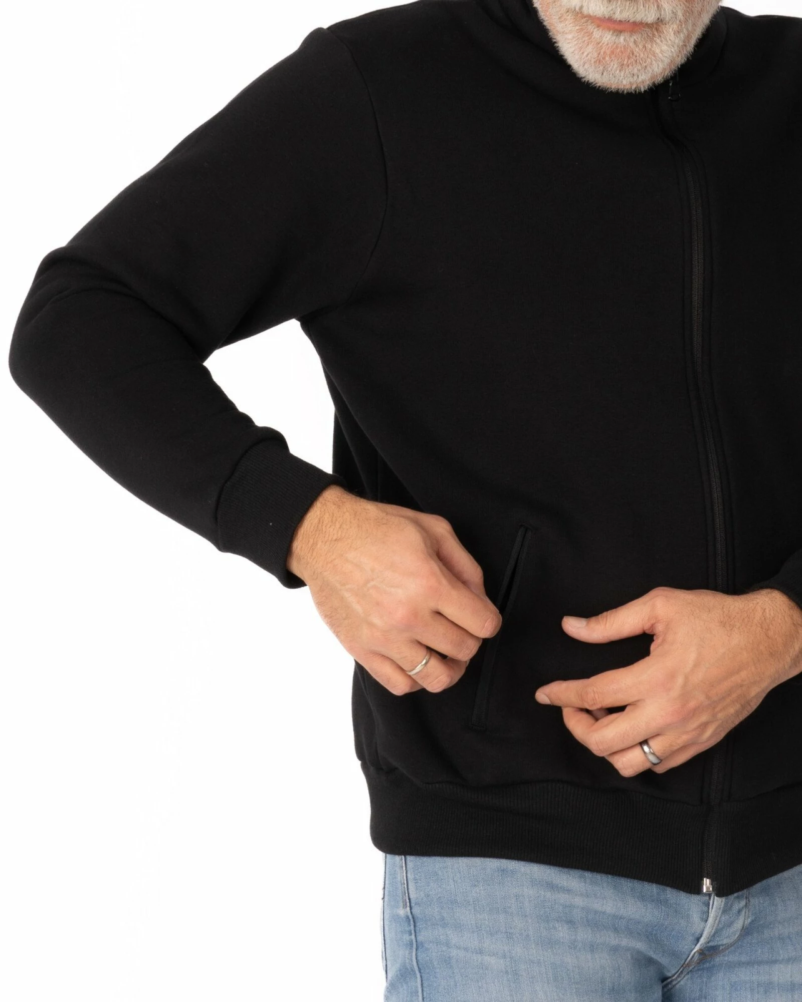 Jachetă Pufoasă Bărbați J.4030.Negru