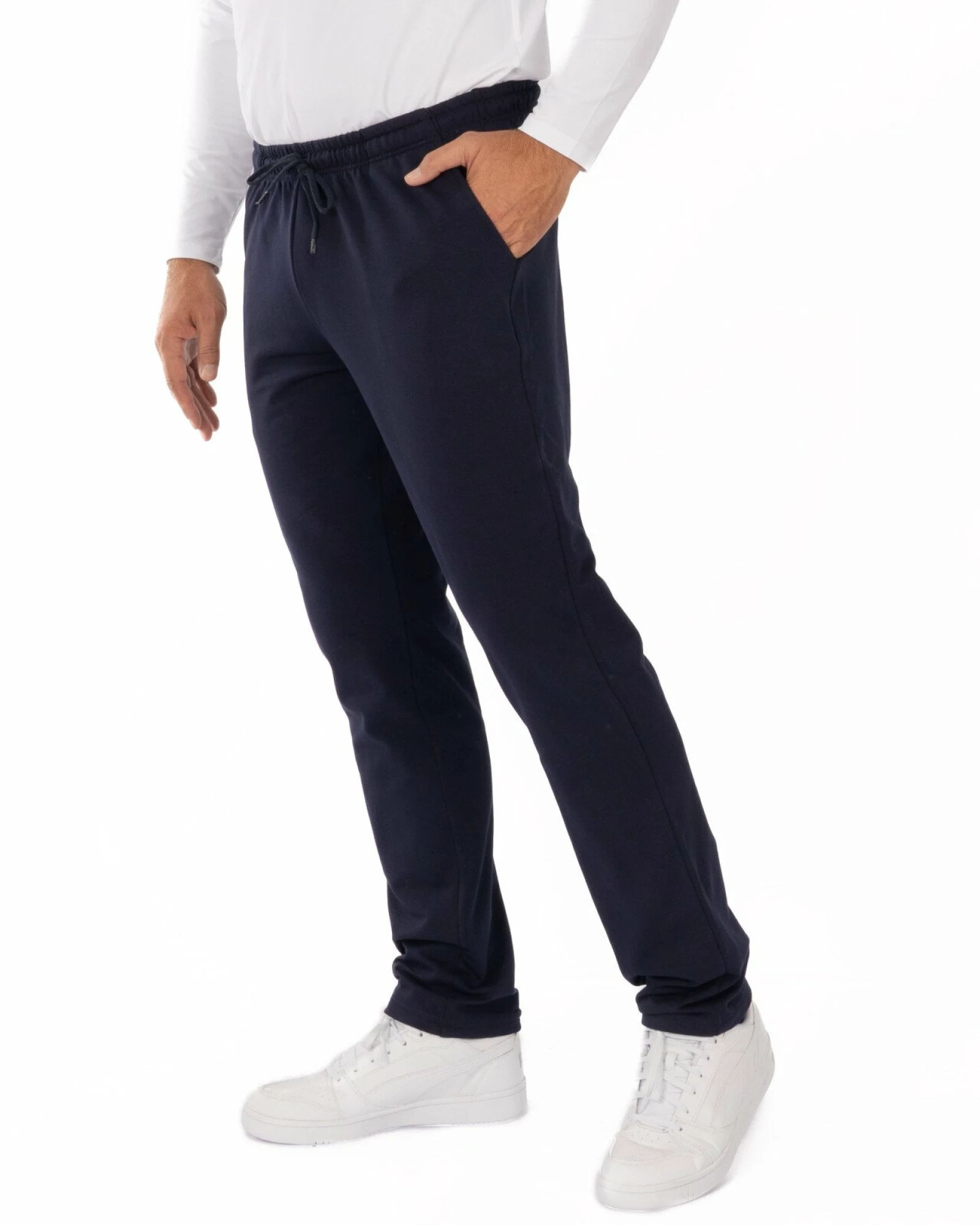 Pantalon Clasic Termo Pufos Bărbați P.4111.Bleumarin