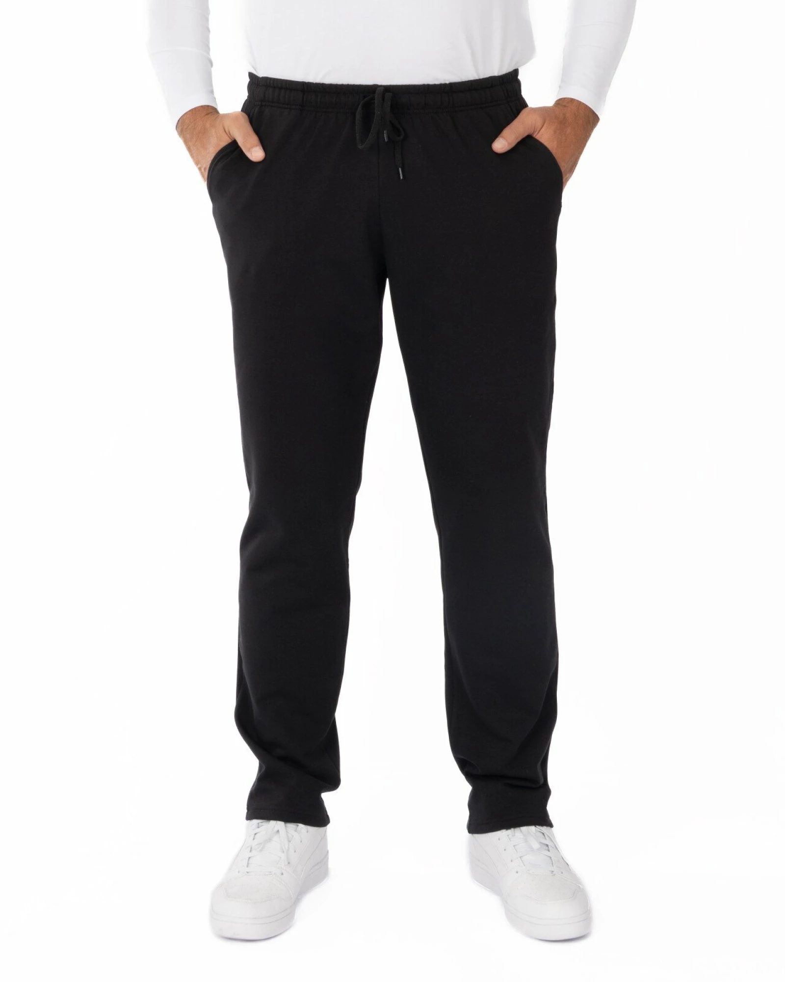 Pantalon Clasic Termo Pufos Bărbați P.4111.Negru
