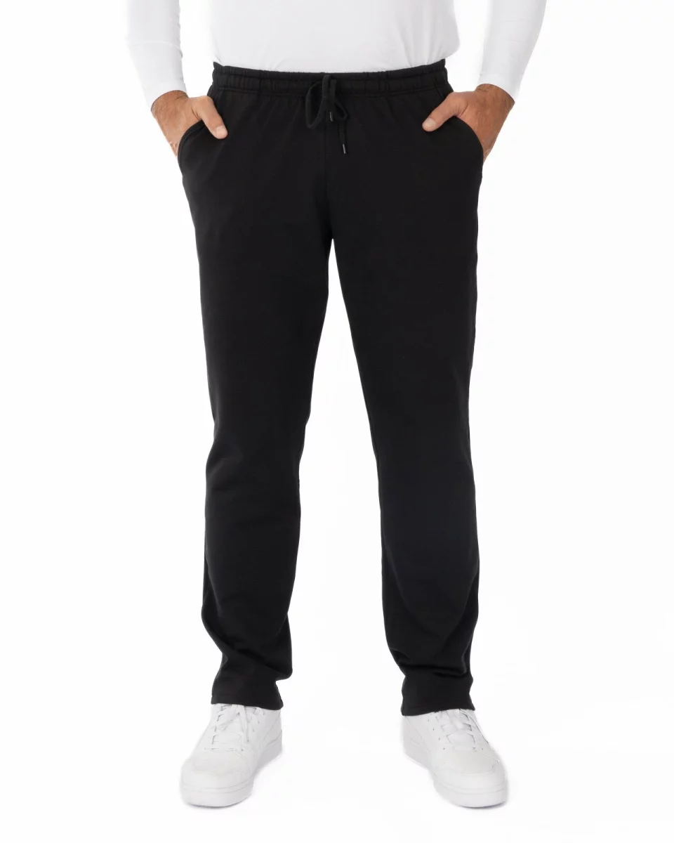 Pantaloni negri model clasic interior pufos