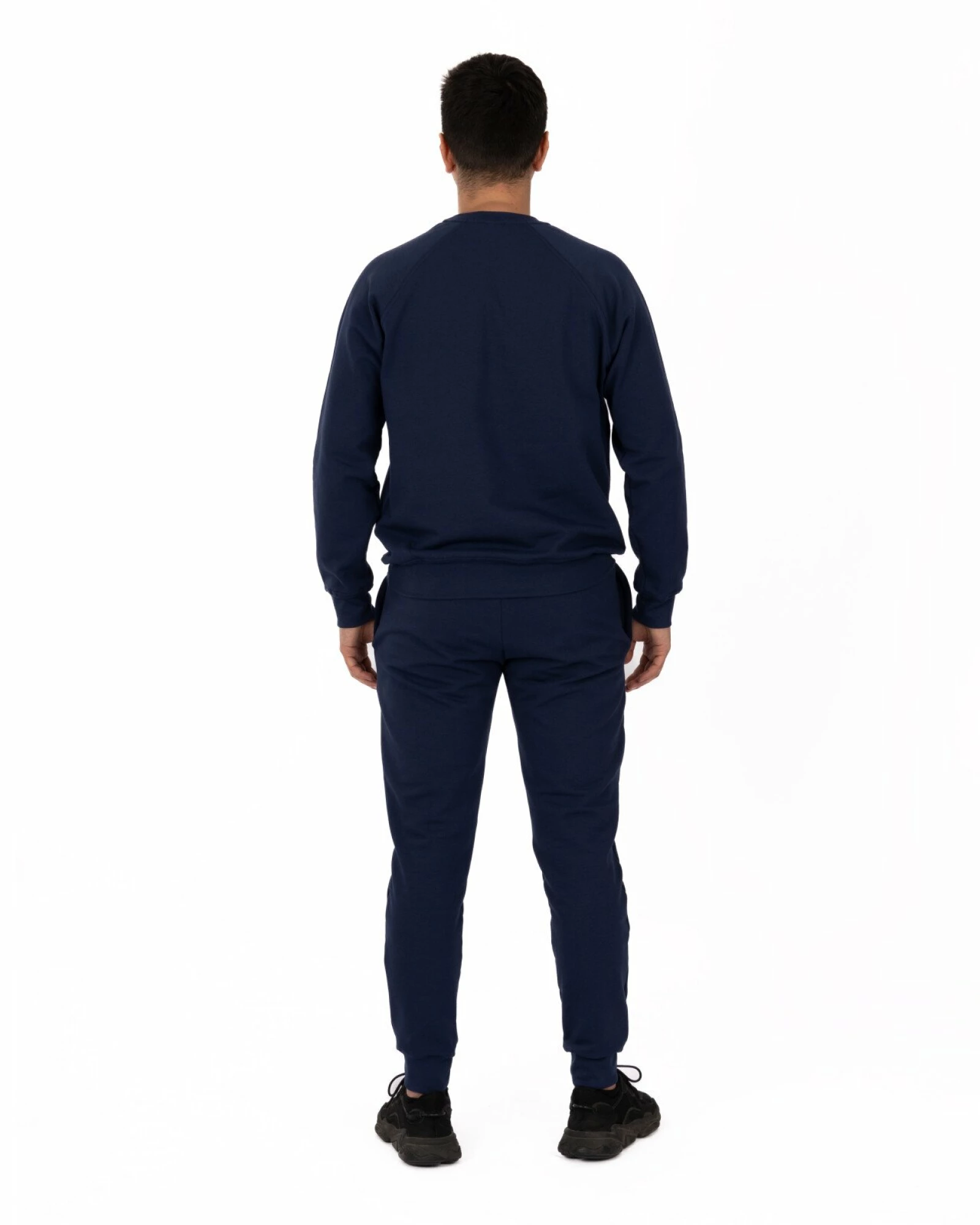 Pantalon Conic cu Manșete Termo Pufos Bărbați P.4071.Bleumarin