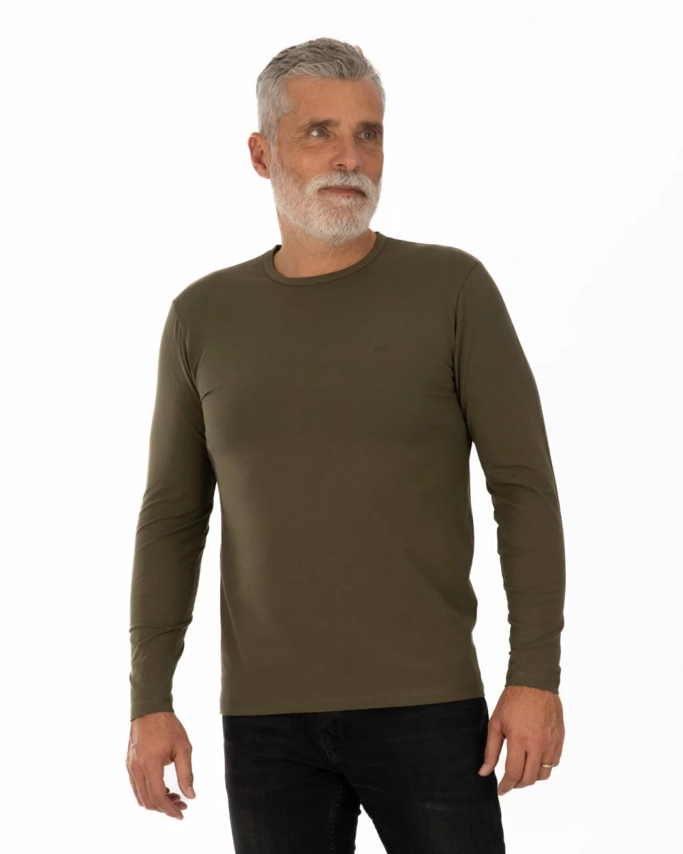 Bluză Bărbați Basic B.4006.Kaki Închis