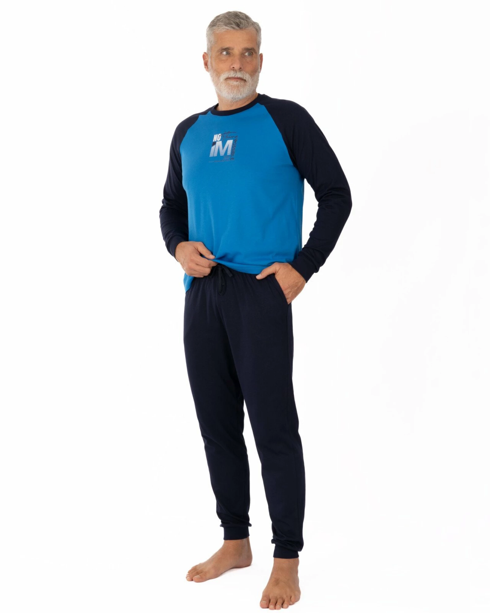 Pijama Bărbați PIJ.4155.Albastru