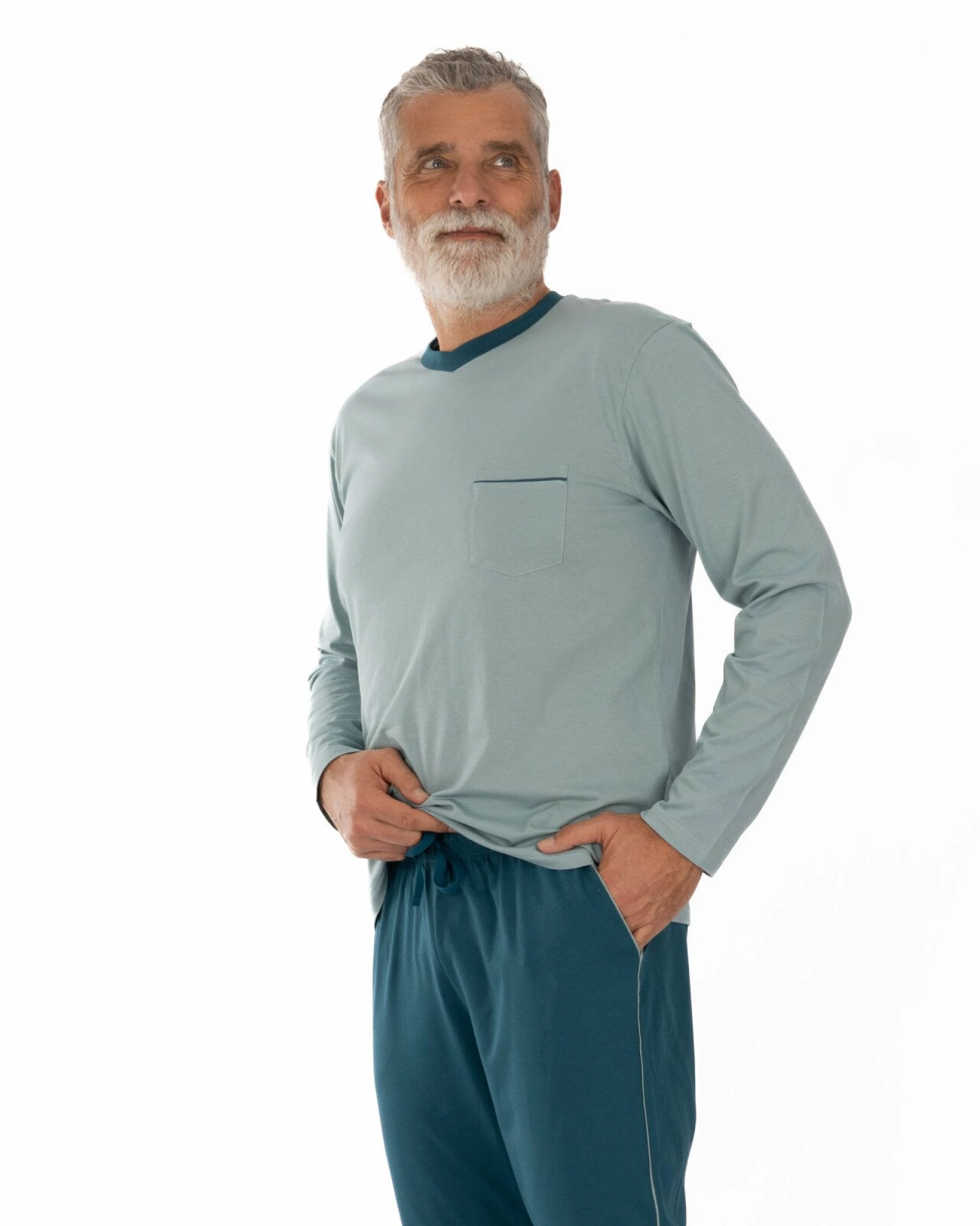 Pijama Bărbați PIJ.4161.Petrol Deschis