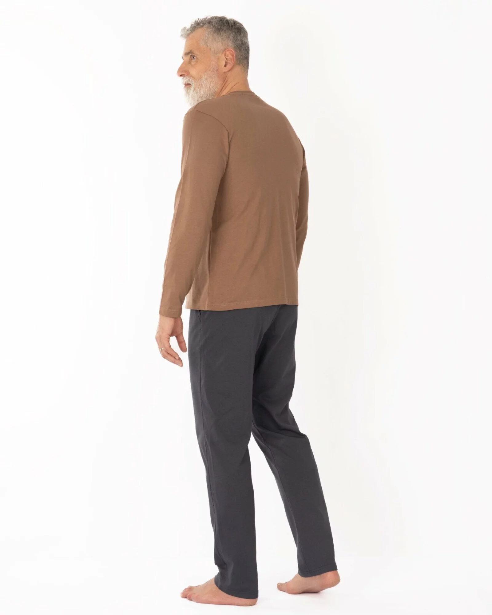 Pijama Bărbați PIJ.4162.Cappuccino Închis