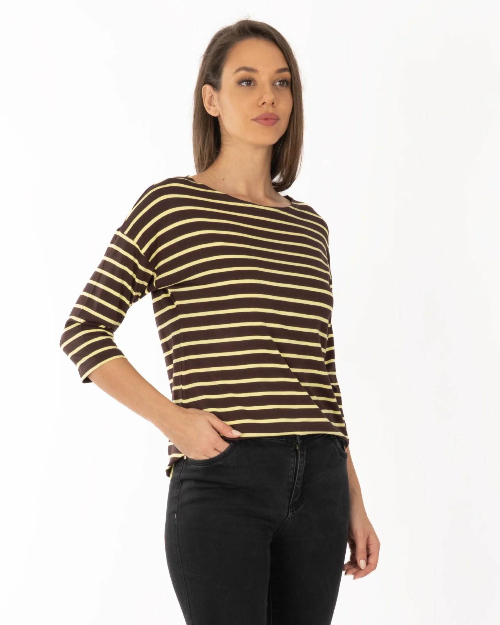 Bluză damă B.2250.Ciocolatiu