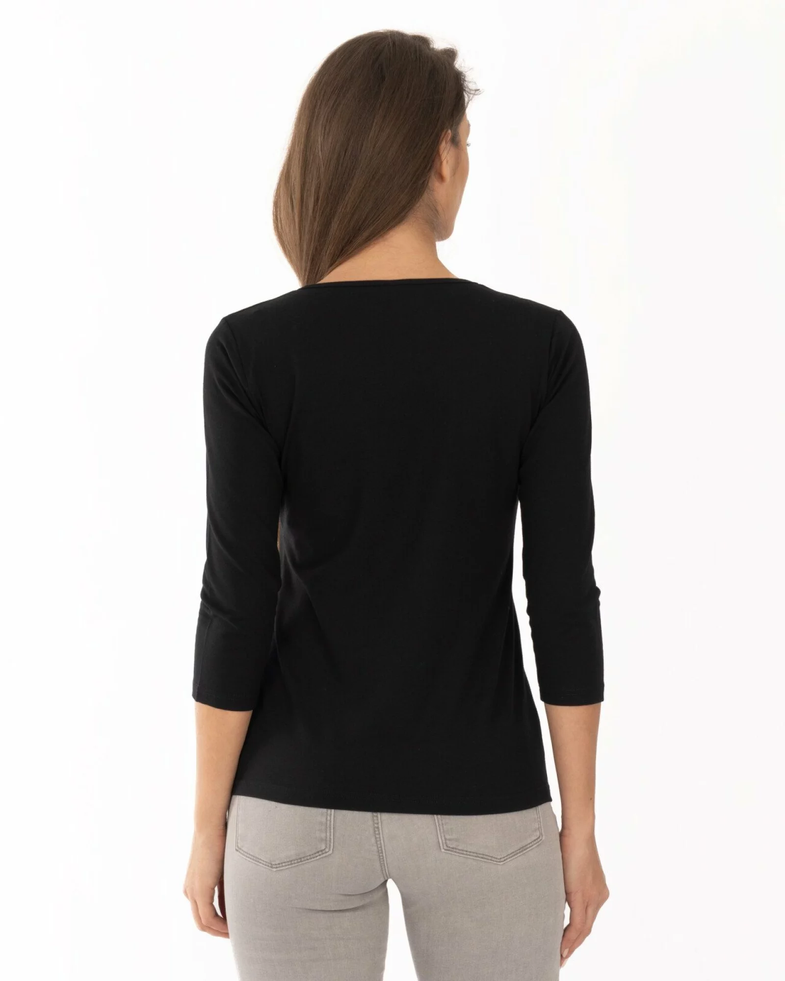 Bluză damă basic B.2400.Negru