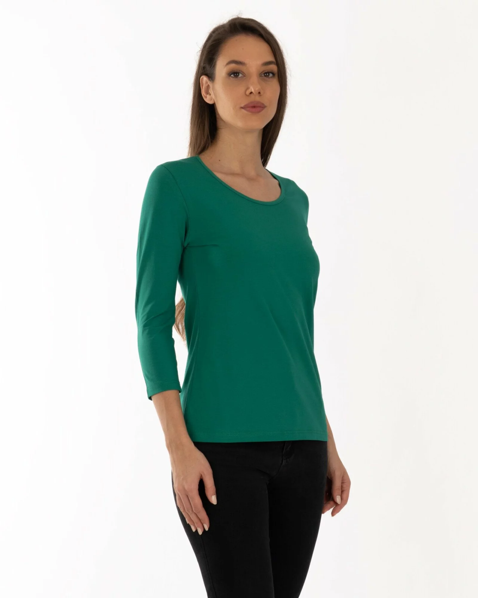 Bluză damă basic B.2400.Verde