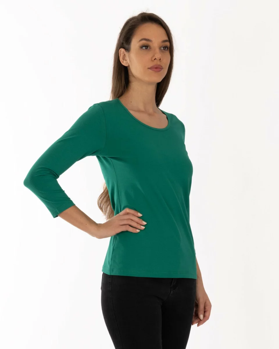 Bluză damă basic B.2400.Verde