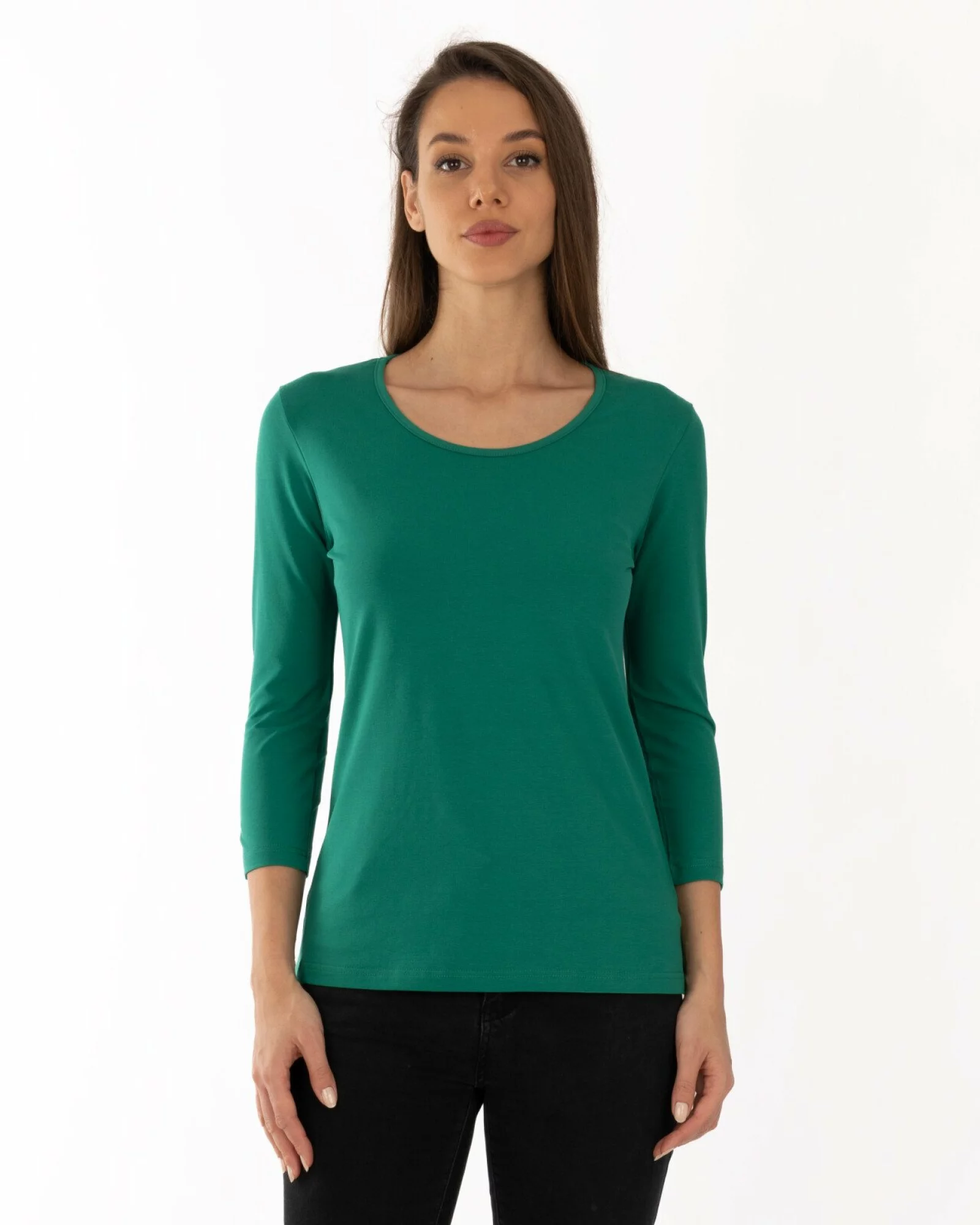 Bluză damă basic B.2400.Verde