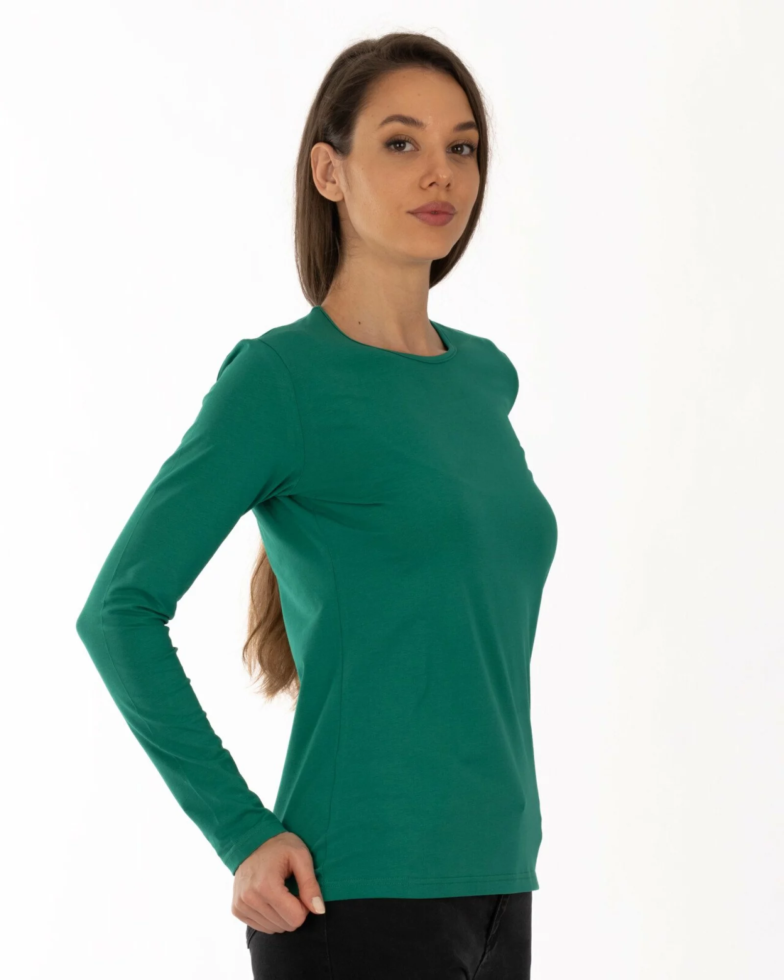 Bluză damă basic B.2401.Verde