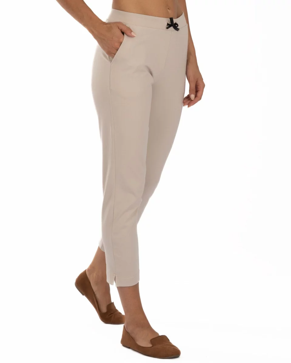 Pantalon Damă P.2242.Crem