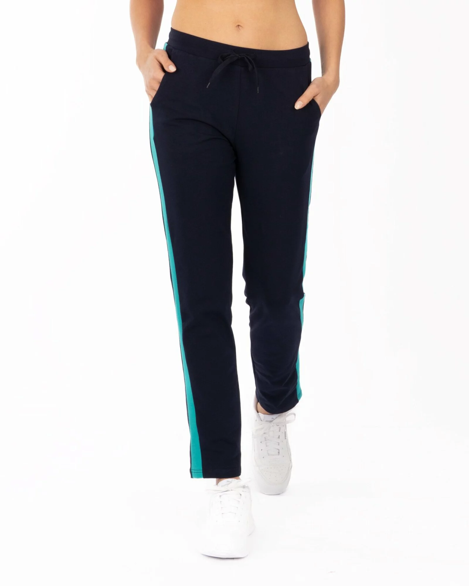 Pantalon Damă P.2277.Bleumarin/Tropical