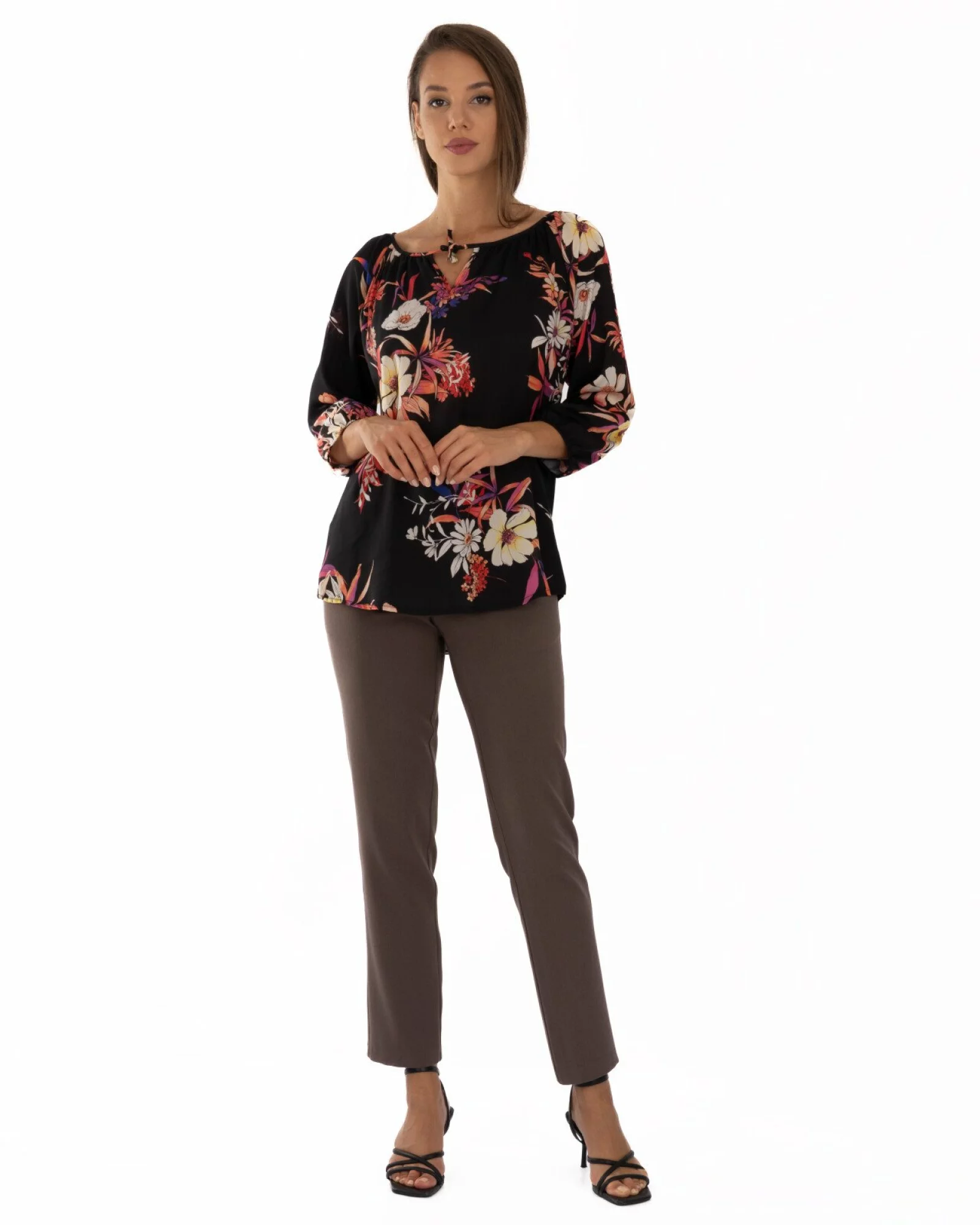 Pantalon Damă P.2180.Maro