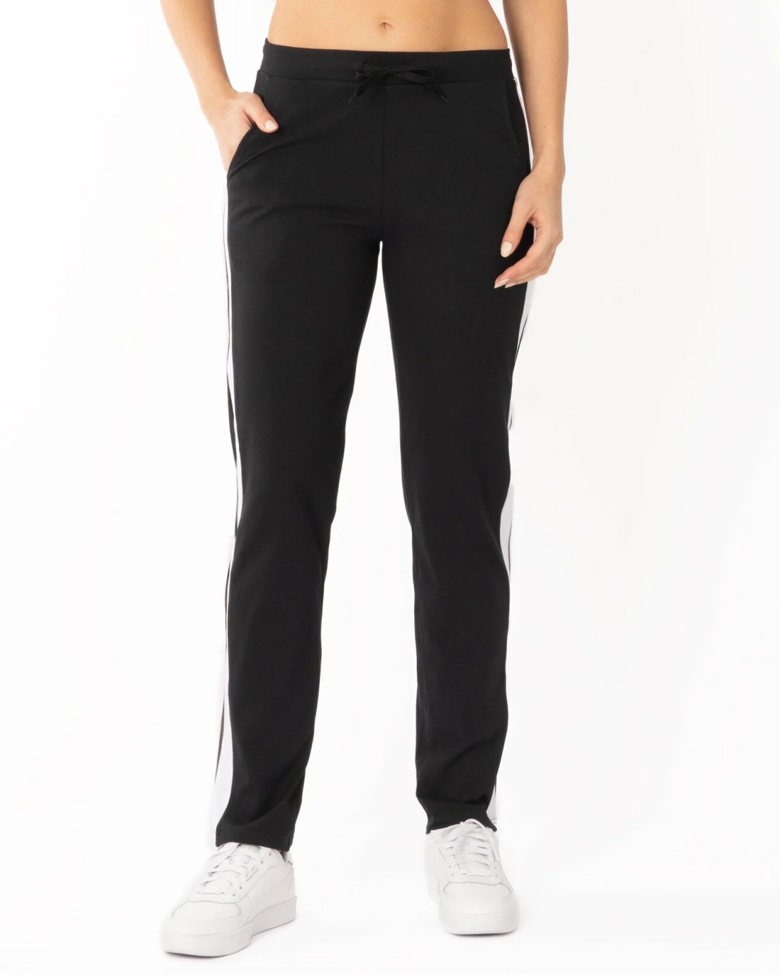 Pantalon Damă P.2277.Negru/Alb